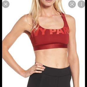 Ivy Park Red Sports Bra Cross Back